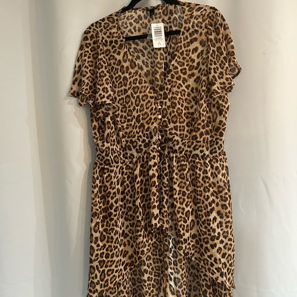 Torrid Leopard Print Blouse